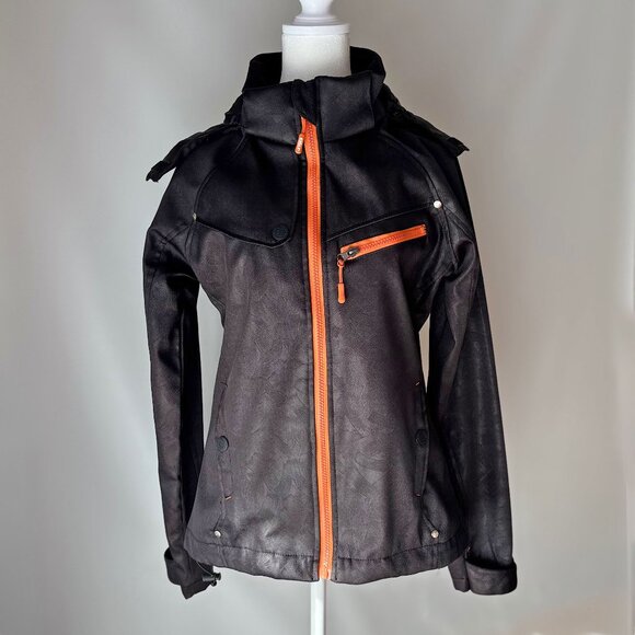 Oxygen black and orange fall jacket - Picture 1 of 12
